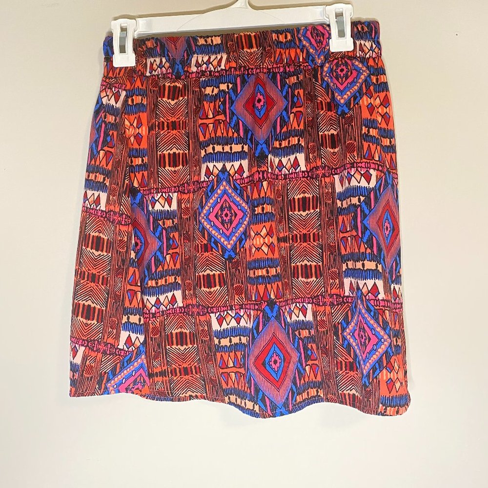 Alya Tribal Print Skirt Sz M